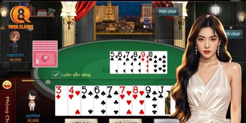 Ví dụ chơi tiến lên miền Bắc cụ thể và chi tiết